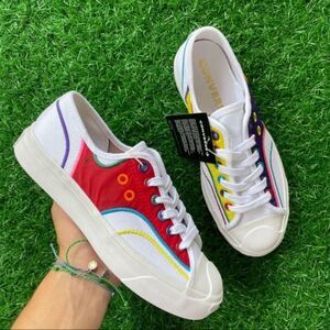 Converse Multicolor Sneakers - Red, Blue, Yellow, White